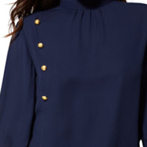 NWT- NY&CO MOCK-NECK BLOUSE - Picture 3 of 10